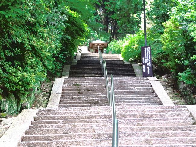 矢田寺の山門をくぐり<br /><br />思わず「ワォ！」<br /><br />この階段・・・・・・