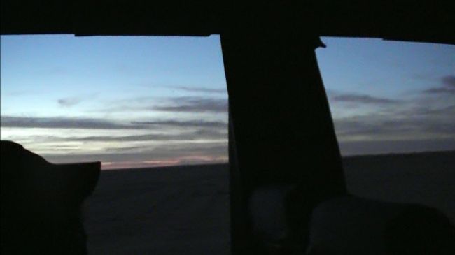 途中で夜明けをむかえました。