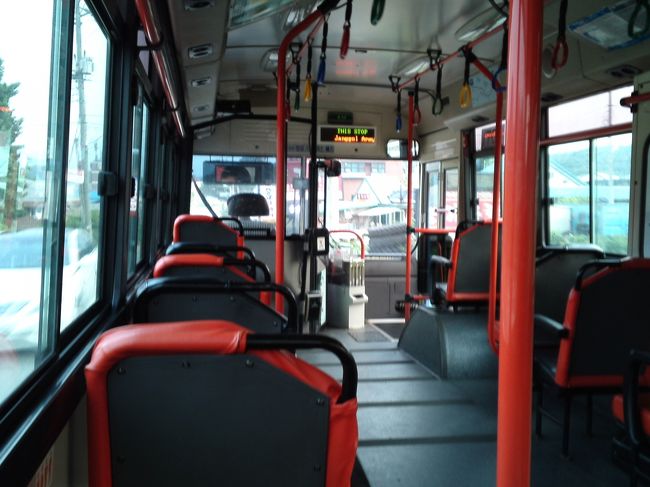 15分ほど待って704番のバスがきました。<br /><br />このバスはソウル駅乗換センターから西大門駅を通って、独立門駅からはクパバル(旧把撥)駅まで地下鉄3号線上を通っています。<br />ソウルから1時間のバスは長いなという方は、この間の駅から利用してもいいかもしれません。<br />わたしは今回新村→ヨンシンネ駅前→カマゴルランドとバスに乗車しましたが、どちらも30分ずつくらいでちょうどよかったです。