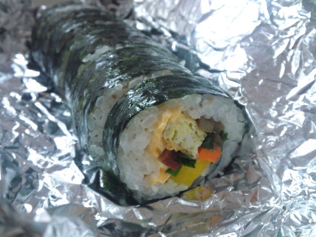 チーズキンパッ2500w。<br />酢飯ではない海苔巻きにもすっかり慣れました。