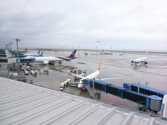 旅の始まりはセントレアから。<br /><br />この時既に日本（名古屋）は梅雨入り。ソウルの梅雨は7月だけど、週間天気だと6日間のうち半分傘マークが…<br /><br />今回は雨が降ったら困る予定ばかり！頼むから晴れてよね。<br /><br />今回はWIFIをレンタルして行きました〜<br /><br />