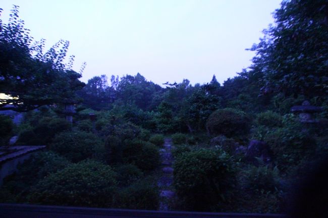 まだ薄暗い・・・<br />丑三つ時を過ぎた頃には、完全に目覚めてしまった。<br />辺りは漆黒の世界。<br />トイレだけ行き、庫裡は建屋続きだからと、静かに時を流した。<br />就寝前の夕闇に包まれた時から、山では鳥や獣達の声が、自然の喧騒として浸み入ってきった。<br />障子の向こう側からは、時折り虫たちが灯りを求めし叩く音が、しっかりと聞き取れた。<br />ＴＶは点けないと決めてきたので、この空間の有り難さを音色からも感じ入る。