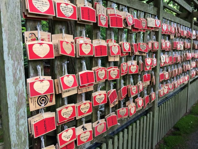 絵馬もハートだ^^