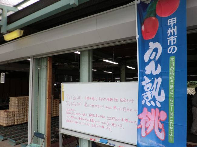 ２か所目は神金共選所。ここは甲州市でも一番北に位置し、標高も高いとのこと。