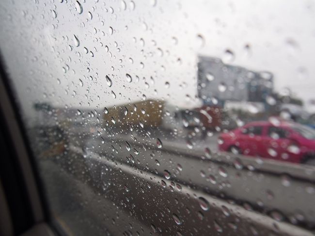 雨季のバンコク<br />雨が降ると途端に渋滞