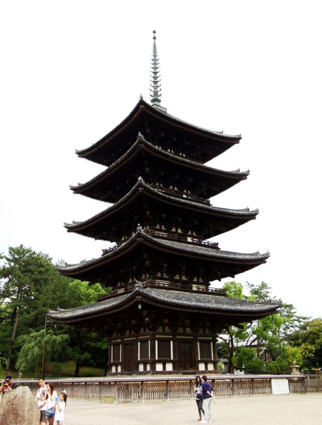 五重の塔を遠目に・・・