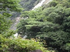 西部林道を抜けたところにある大川の滝。