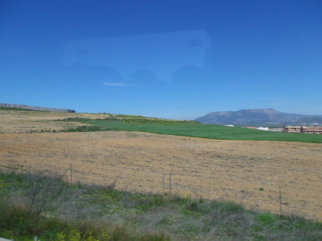 バスの車窓から<br />今日も空が青い