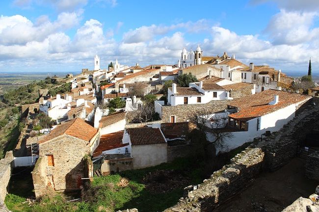 高台にある城壁に囲まれた小さな村。