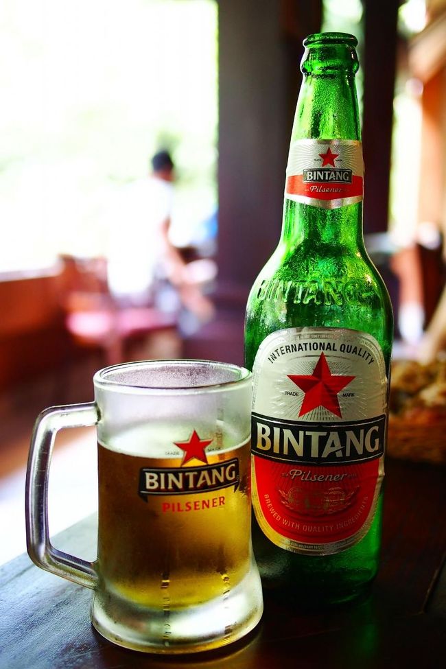 【ビンタンBeer（小)】25.000Rp<br />まずはビールで乾杯♪