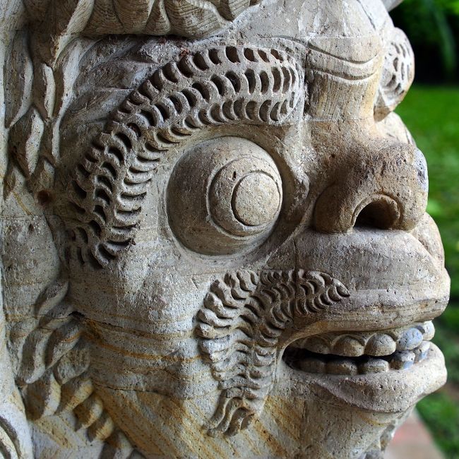 バリ絵画 バロンの祭列 イ・クトゥッ・ソキ（I Ketut Soki） 額