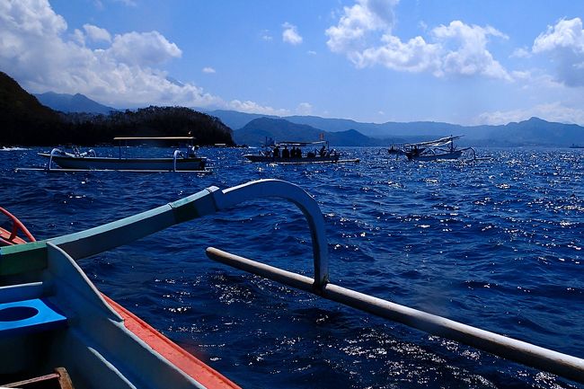 ボートに上がってポイントを移動。