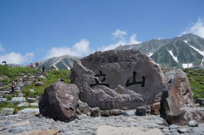 室堂です。みどりが池の周りを散策しました。５０歳の私で１周約５０分。でこぼこした歩道なので、スニーカーだと足首痛いです。トレッキングシューズが良いです。あと晴れれば、日差しが強いのでサングラス、帽子、長袖シャツが必要です。