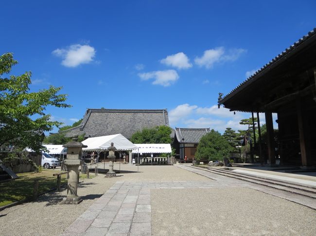 四王堂に戻る前に、ふと振り返ると、とても綺麗な青空に、白い雲がぽっかりと浮かんでいます♪
