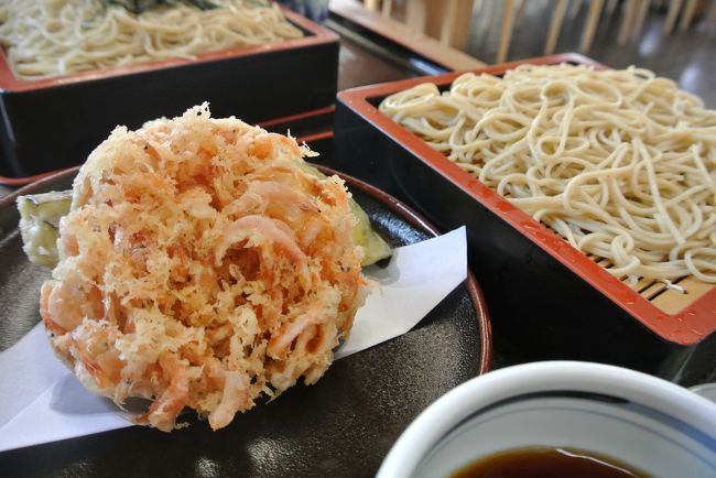 桜エビのかき揚げ蕎麦<br /><br />うんまーーーーっ！<br />桜エビがめちゃめちゃ香ばしい。<br />たっぷり入ってるし♪