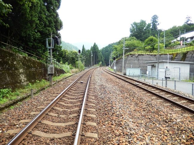 列車が過ぎると、駅は元の静寂に包まれました。<br />