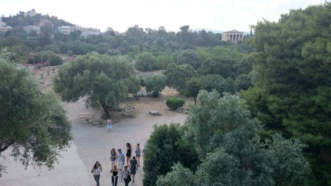 古代アゴラ博物館（アタロス柱廊）二階から