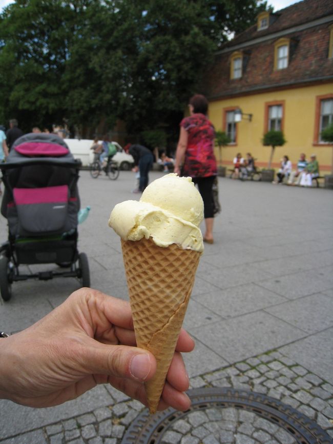 アイスを食べました。