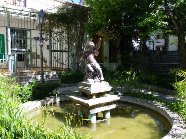 公園内部の噴水