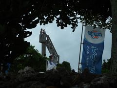 水牛車から「なごみの塔」が見える。水牛車は非常にゆっくりした速度での観光になる為、島時間を体感した気になれた。御者のおじさんは三線で安里やユンタとビギンの竹富島で会いましょうを歌ってくれた。たぶん御者のおじさんは、内地の人かな〜、そんな感じ。この後、牛車と水牛との記念写真を撮られ、一枚１３００円で購入。２ショット撮られたが、さすがに２枚は、いらないので一枚だけ購入。

