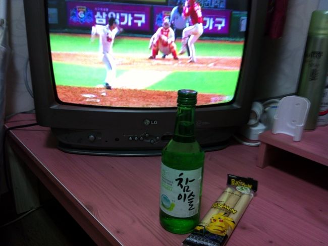 やむをえずホテルでソジュ。ちょっと悲しい。