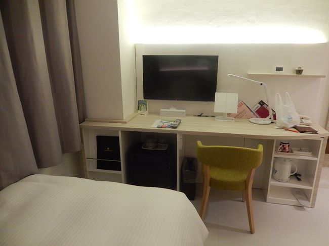 宿泊したシングルルーム