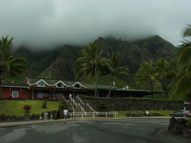 クアロアランチにて少しだけ休憩。ほんとはカフクでガーリックシュリンプを食べようと予定してたけどお目当てのお店が無くなっていた。あえて有名どころではないお店でと思っていたのに・・見逃してはないはず。お腹もいっぱいだったしシュリンプはやめておきクアロアへ向かいました。