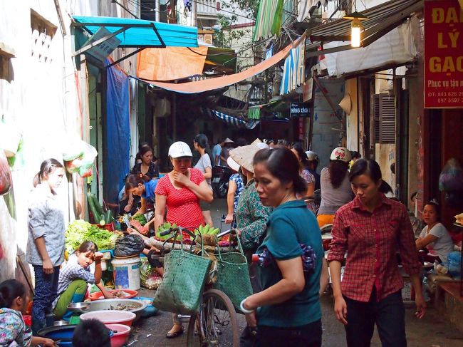 ハノイ旧市街の風景。