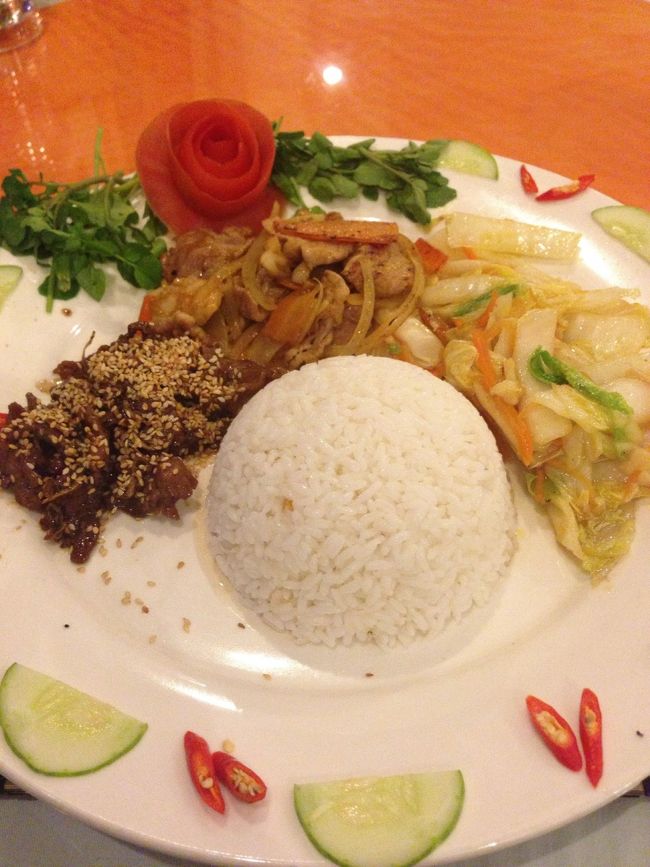 ご飯が全食ついていたこのツアー<br />割といい内容で美味しい！