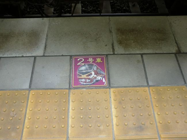 足元にも、乗車位置の表示が。かわいい。