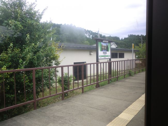 有備館駅。<br />この駅の広場に、仙台駅にあった、伊達政宗の像があります。見えませんでした。
