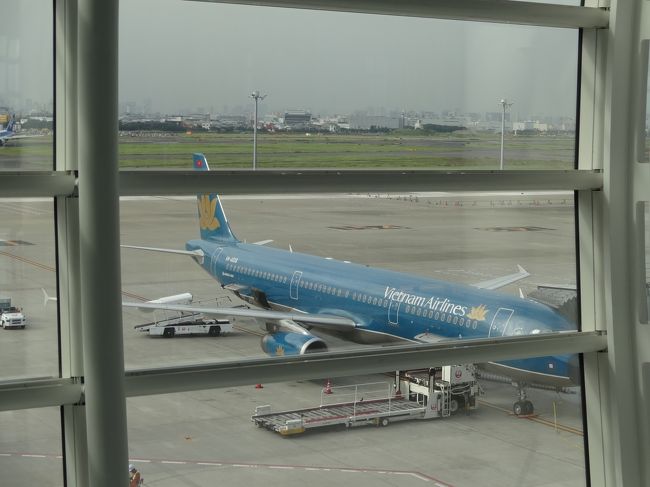 初めてのベトナム航空です。ロゴはハスですね。