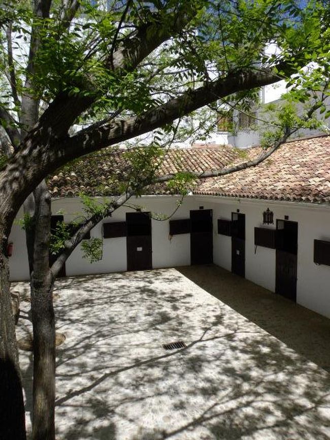 闘牛場内部<br />牛舎