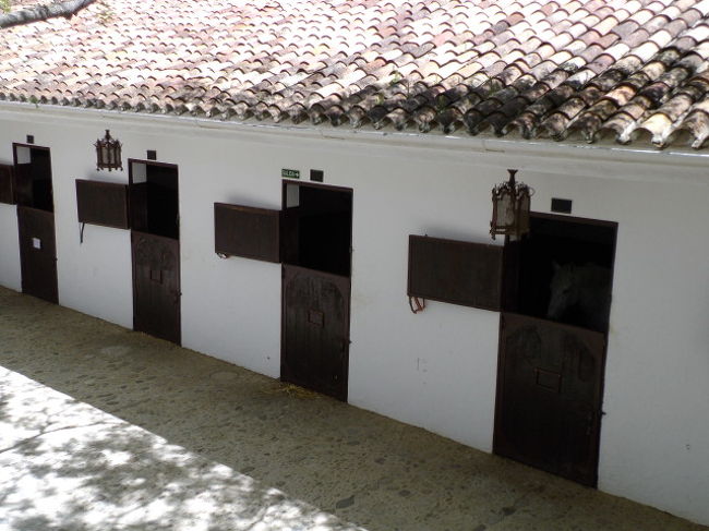 闘牛場内部<br />牛舎