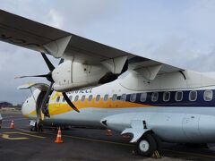 ムンバイのチャットラパティー・シヴァージー国際空港からオーランガバードへ向かいます。
ジェットエアウェイズ（インドの民間航空会社の中では最大手）、プロペラ機ですが機体も新しく快適、２時間程度のフライトでした。