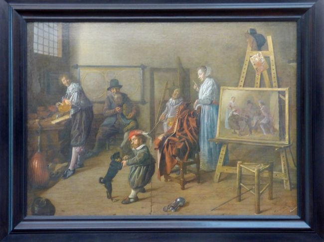 17世紀オランダ絵画の典型じゃないですか。