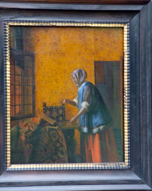 ピーテル・デ・ホーホの『金貨を量る女』ですが、紛らわしでしょ？