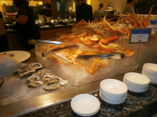 海鮮系も充実！でもロブスター美味しくないそうです、嫁も齊天も牡蠣は苦手ののでわかりません・・・