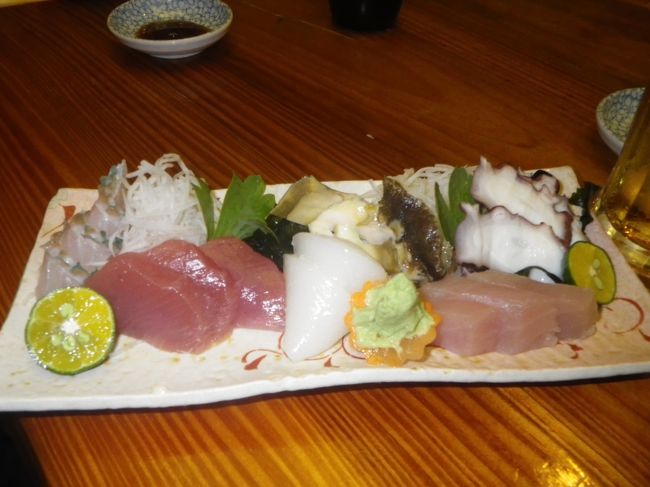 刺身盛り合わせ。