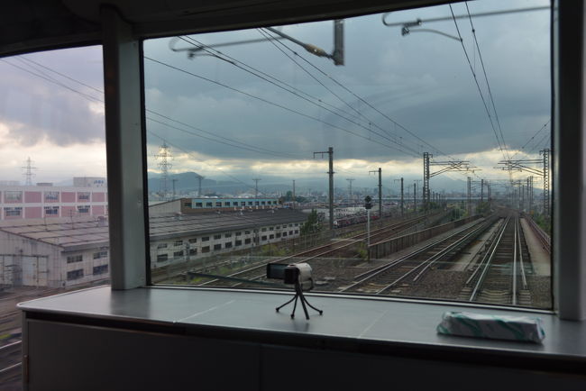 札幌の街並みが、遠くになっていきます<br />やはり、帰りは切なくなります・・・