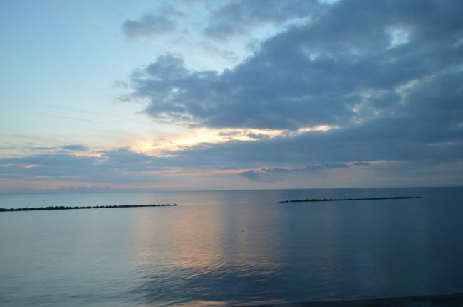 この日は、天気がよく、綺麗な夕焼けを見る事が出来ました。