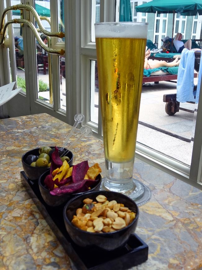 暑かったので、ビール頂いちゃいます。<br />ゆっくり休憩して、ホテルに戻りますか。<br />その前に。