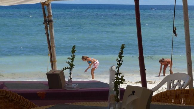 ビーチでは、ゴミ拾いをしている人を見かけます。<br />ボランティアかもしれません。<br />アロナビーチは決して綺麗な海岸ではありませんでした。