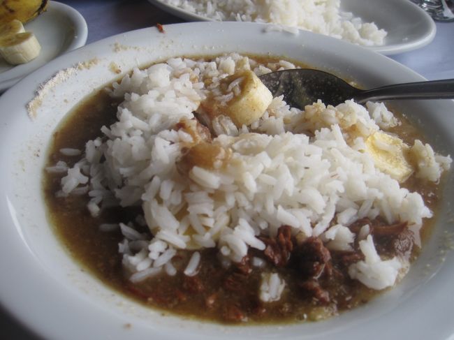 少し食べ進めてからごはんも入れてみました<br />これはやらなくていいかも