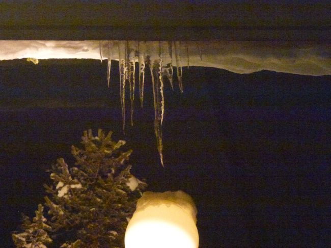 つららなんて久しぶりに見た。