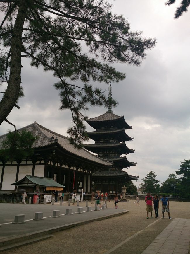 ようやく暗くない五重塔が撮れた。<br /><br />雲が怪しいけどこの日は雨はなんとか降らなかった。<br />