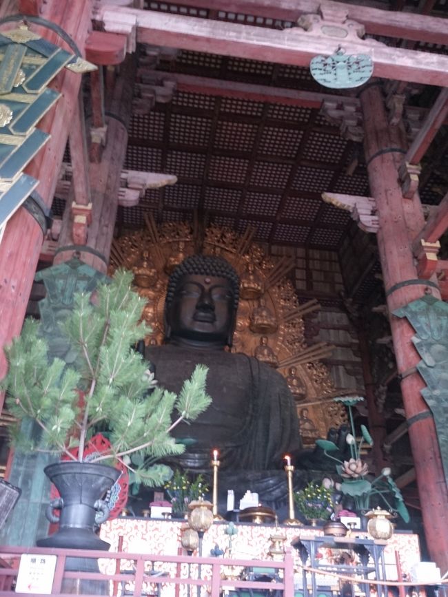 よくもまあ、こんな大きなものを作ったなあ。<br /><br />奈良時代にやろ？<br />と、そんなしょうもない会話を夫とする。