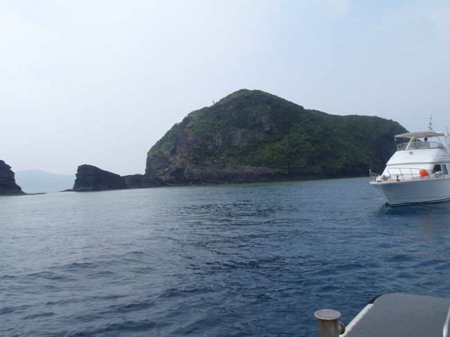 この日は慶良間諸島のツアー！<br /><br />泊（とまり）から船で出発！1時間くらいでしょうか？