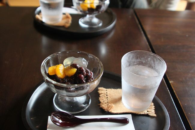 冷やしぜんざい<br />餡子が美味しかった〜