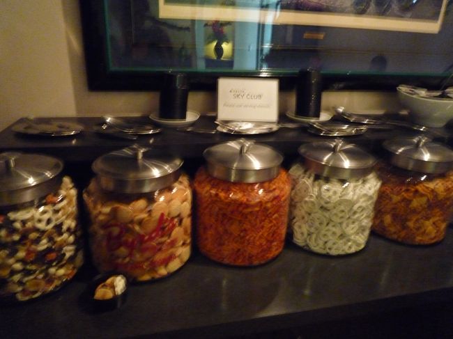 乾き物類。その他野菜スティックはあったはずだけど種類少ない。成田もそんなにはないけどさ・・